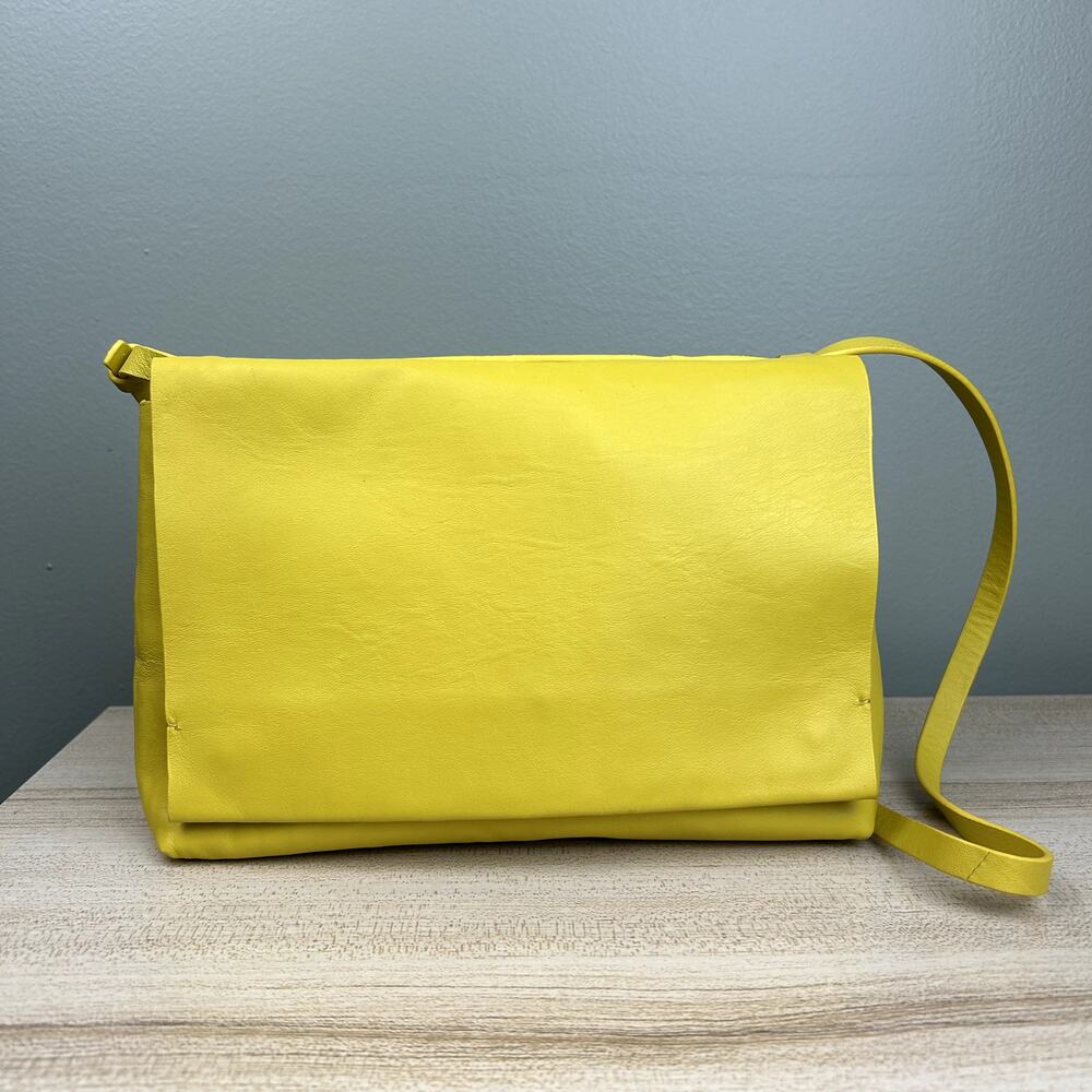 Massimo Dutti Yellow Crossbody Bag